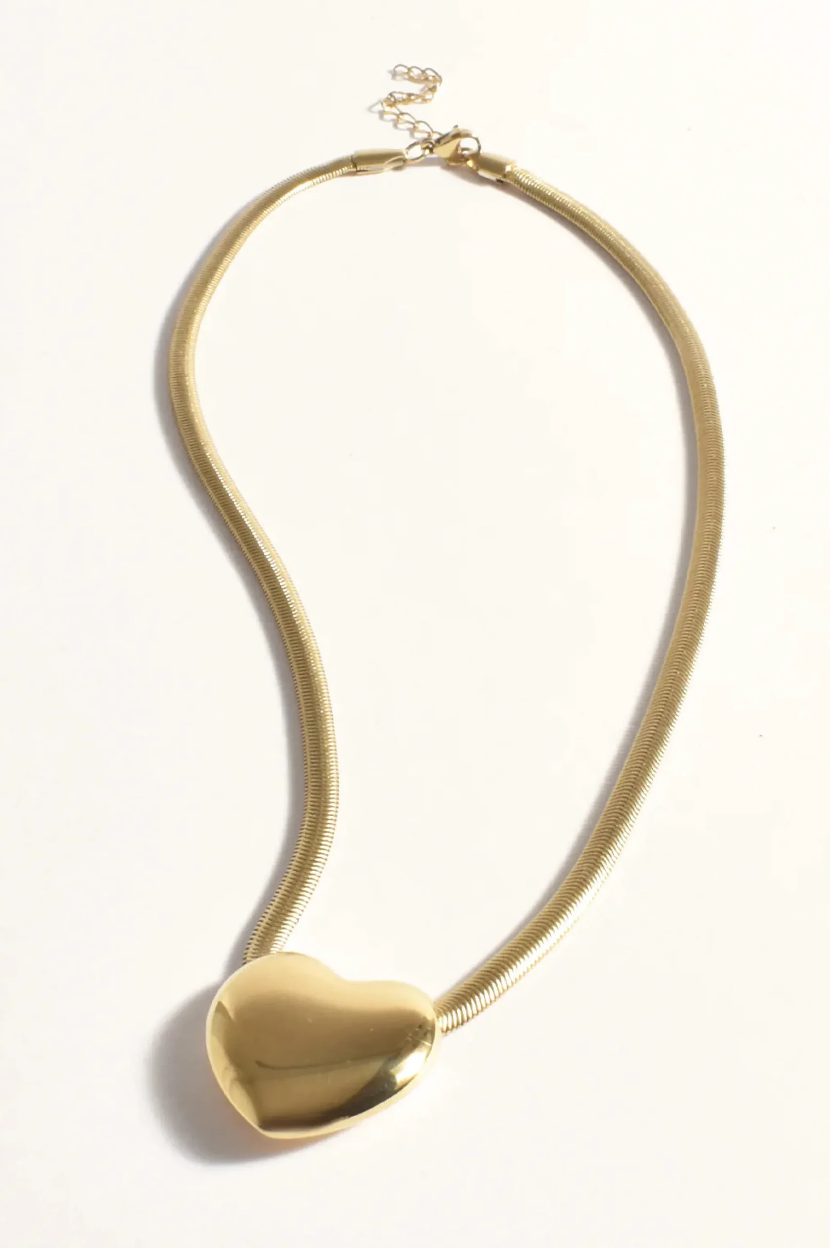 Snake Necklace GOLD HEART