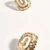 Spiral Textured Earrings GOLD