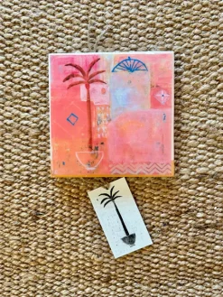 SUE FANTINI Square Tile PINK PALACE