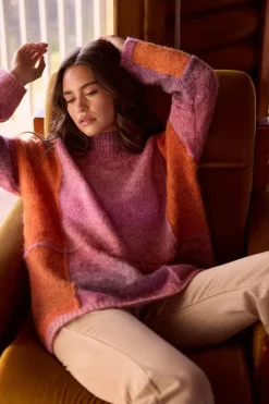 TALISMAN Eclipse Knit PINK + ORANGE