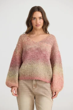 TALISMAN Lottie Knit BERRY OMBRE