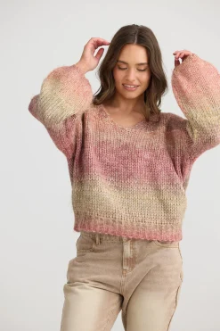 TALISMAN Lottie Knit BERRY OMBRE
