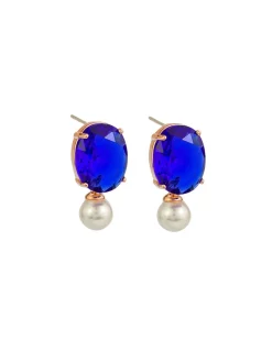 Tiger Tree Blue Sapphire Crystal Pearl