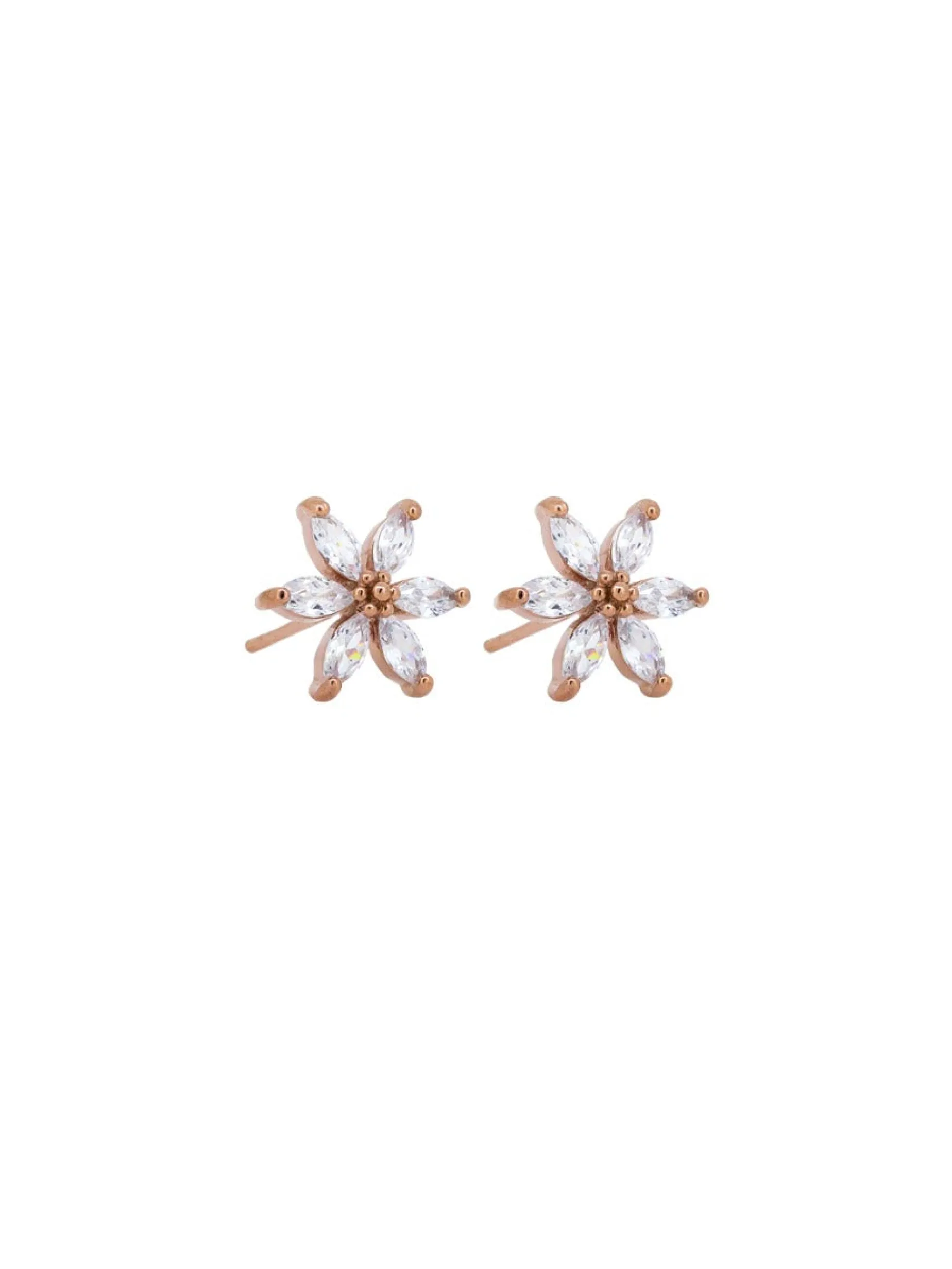Tiger Tree Crystal Star Flower Studs