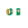 Tiger Tree Enamel and Crystal Huggies MINT