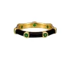 Tiger Tree Enamel and CZ Ring BLACK