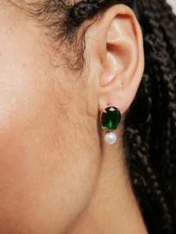 Tiger Tree Green Emerald Crystal Pearl