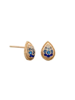Tiger Tree Ombre Crystal Teardrop Earring BLUE