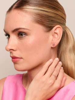 Tiger Tree Ombre Crystal Teardrop Earring PINK