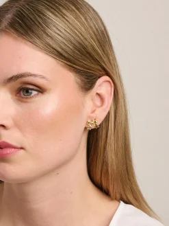 Tiger Tree Pollyanna Bow Studs GOLD