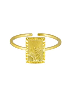 Tiger Tree Sun Rays Ring GOLD