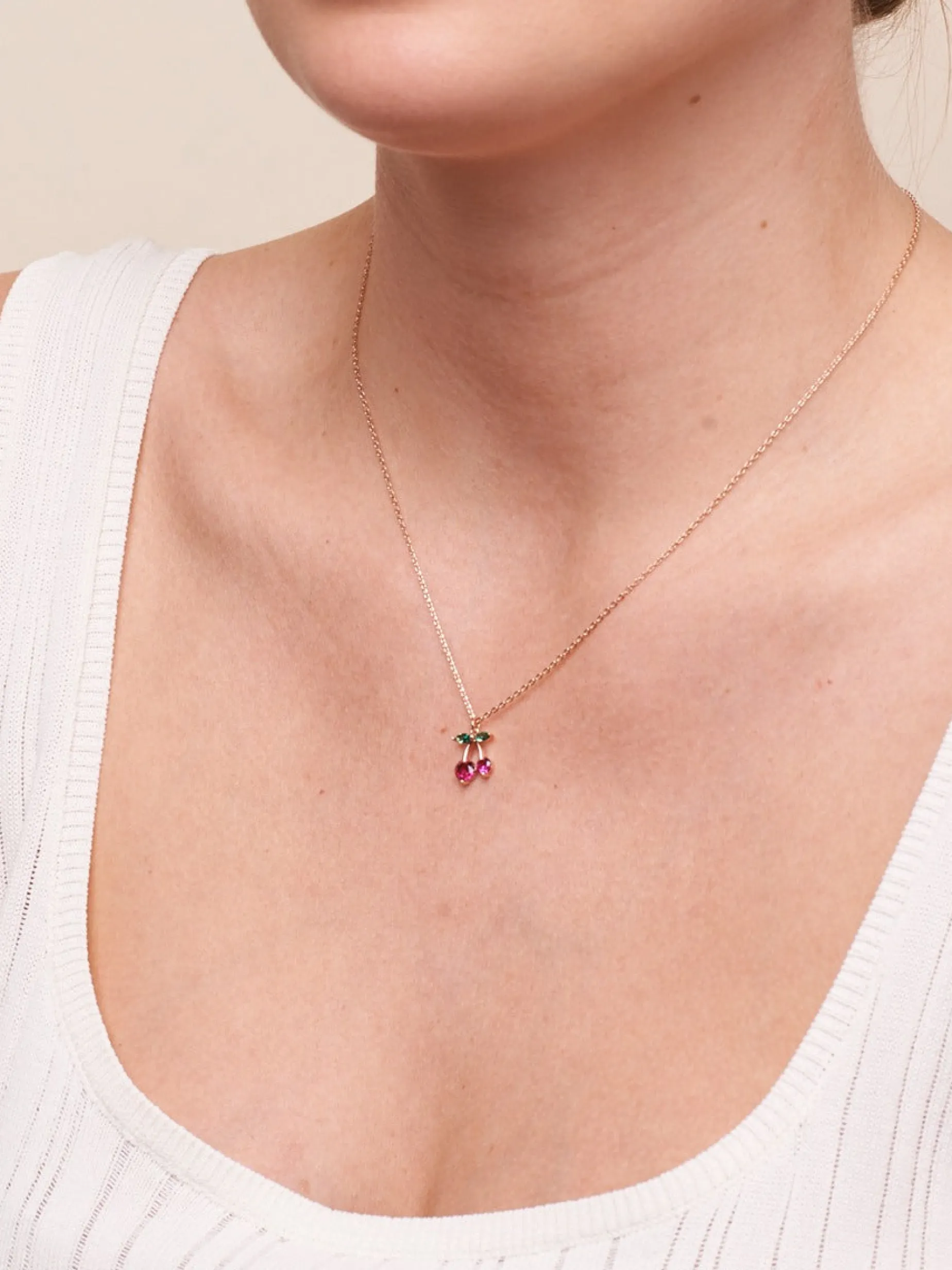 Tiger Tree Sweet Cherry Necklace