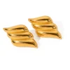 TOURISTE Quenelle Earrings GOLD