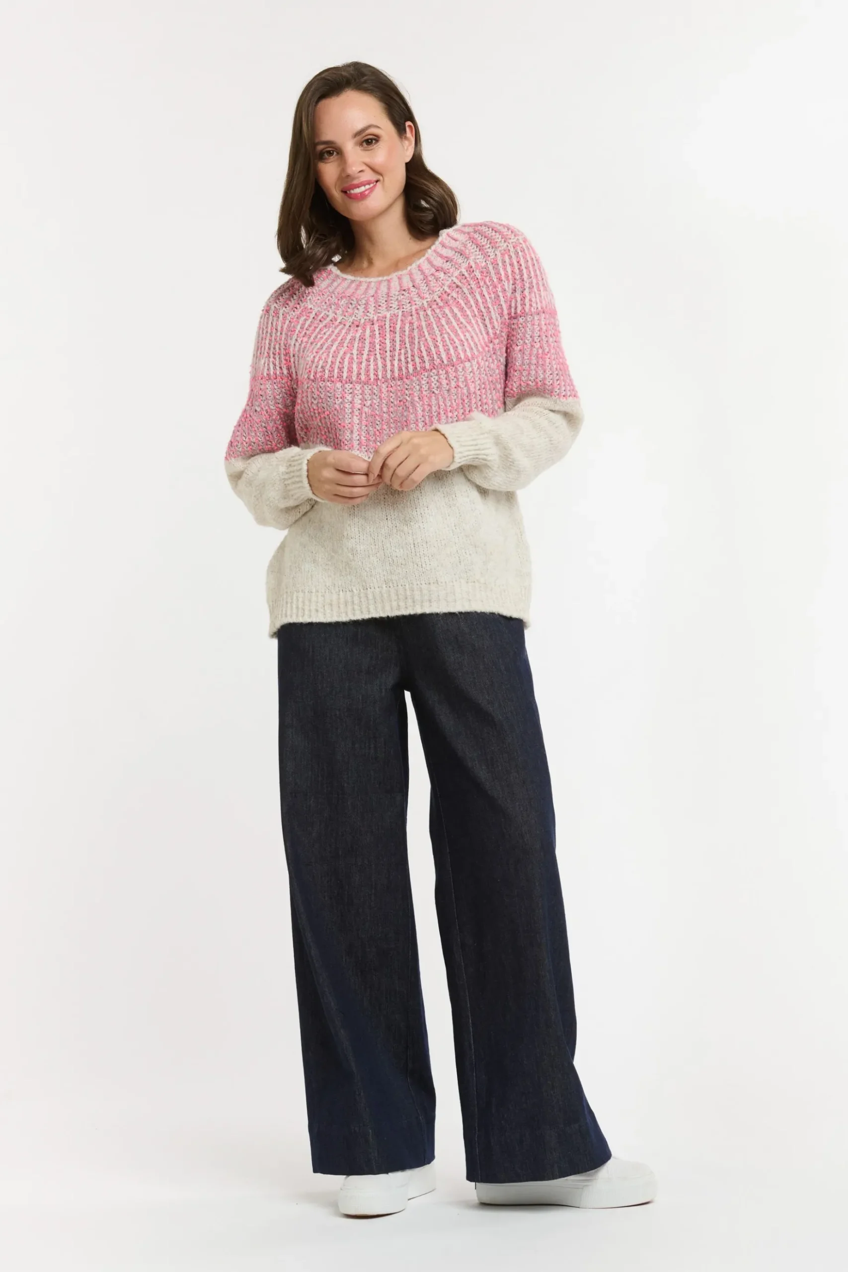URBAN LUXURY Yoke Jumper PINK