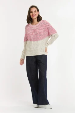 URBAN LUXURY Yoke Jumper PINK