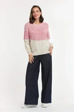 URBAN LUXURY Yoke Jumper PINK