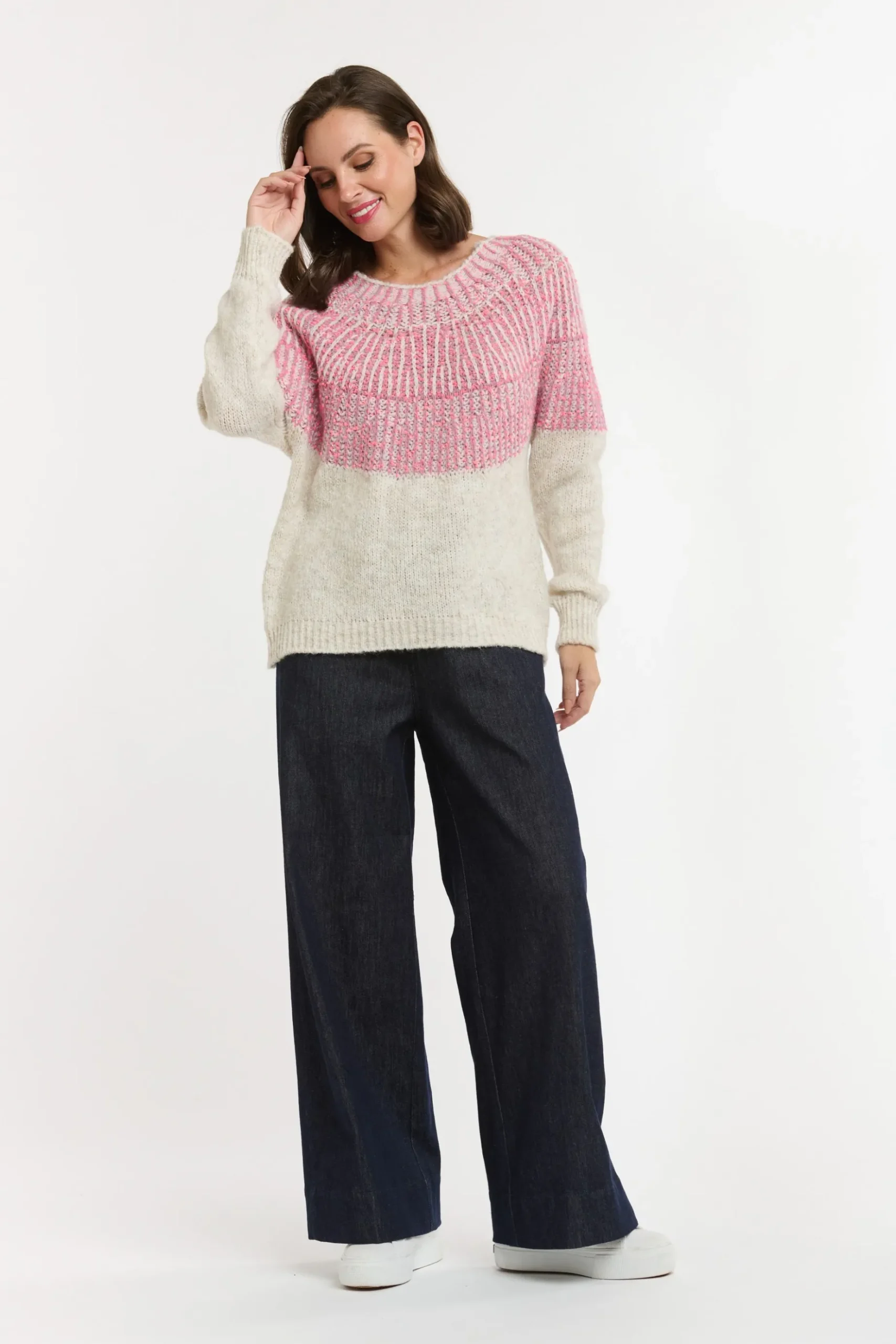 URBAN LUXURY Yoke Jumper PINK