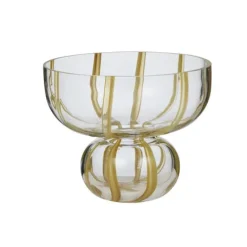 Walker Glass Vase CLEAR/MUSTARD