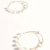 Wired Freshwater Pearl Hoops