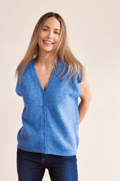 Wool Blend Vest DENIM