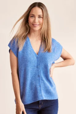 Wool Blend Vest DENIM