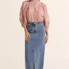 ZK Meridian Skirt MID WASH DENIM