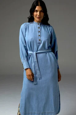 Zoe Kratzmann Snapshot Dress LIGHT WASHED DENIM