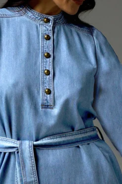 Zoe Kratzmann Snapshot Dress LIGHT WASHED DENIM
